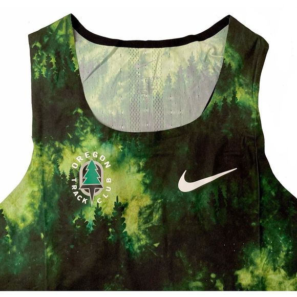 Nike CW1162 Women's Sz S Green Oregon Track Club AeroSwift Running Tank Top $80 - Picture 4 of 5